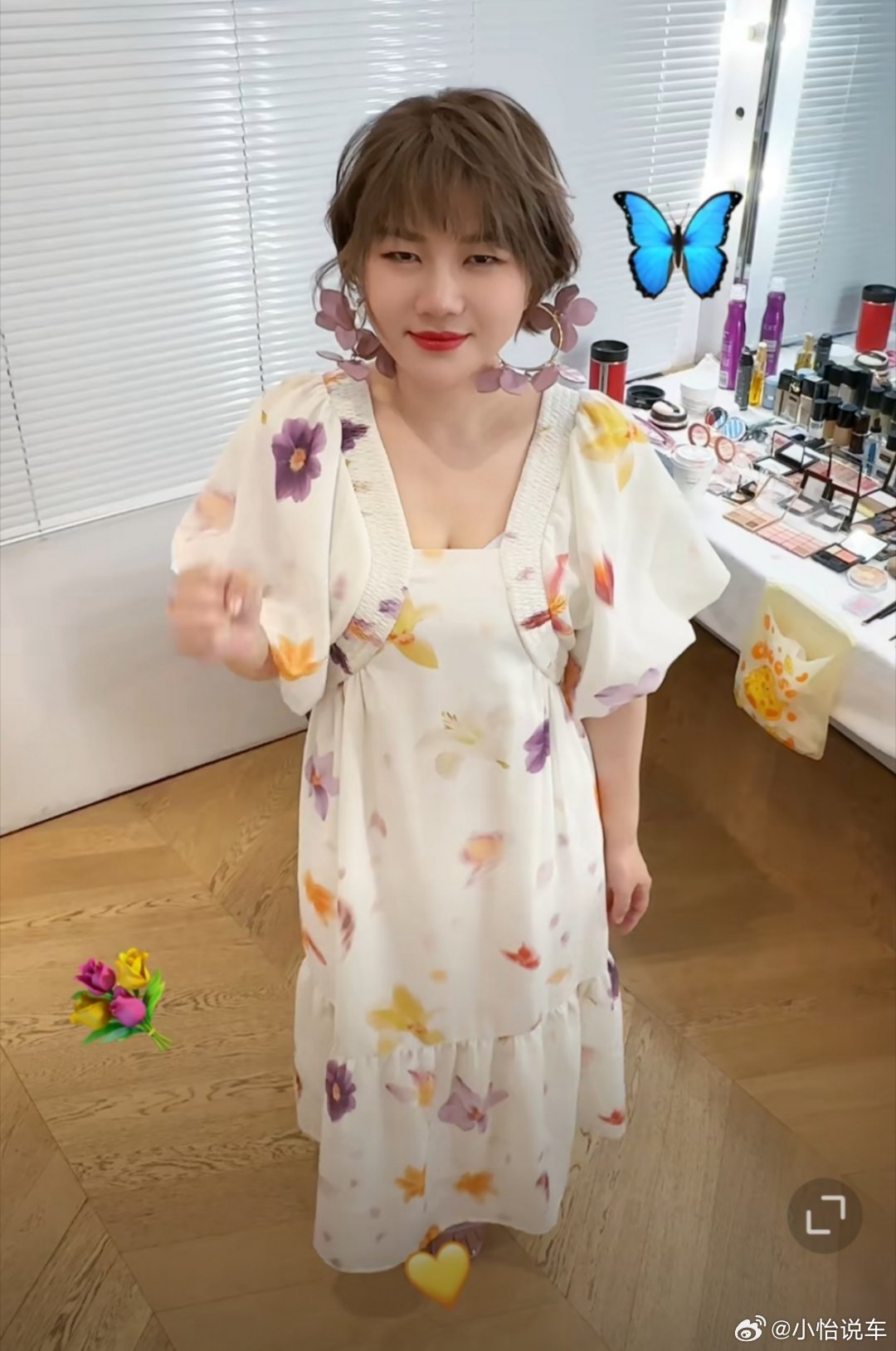 杨天真瘦成不穿大码女装的样子了这是杨天真！竟然这么瘦了，好想求一个减肥秘籍[苦