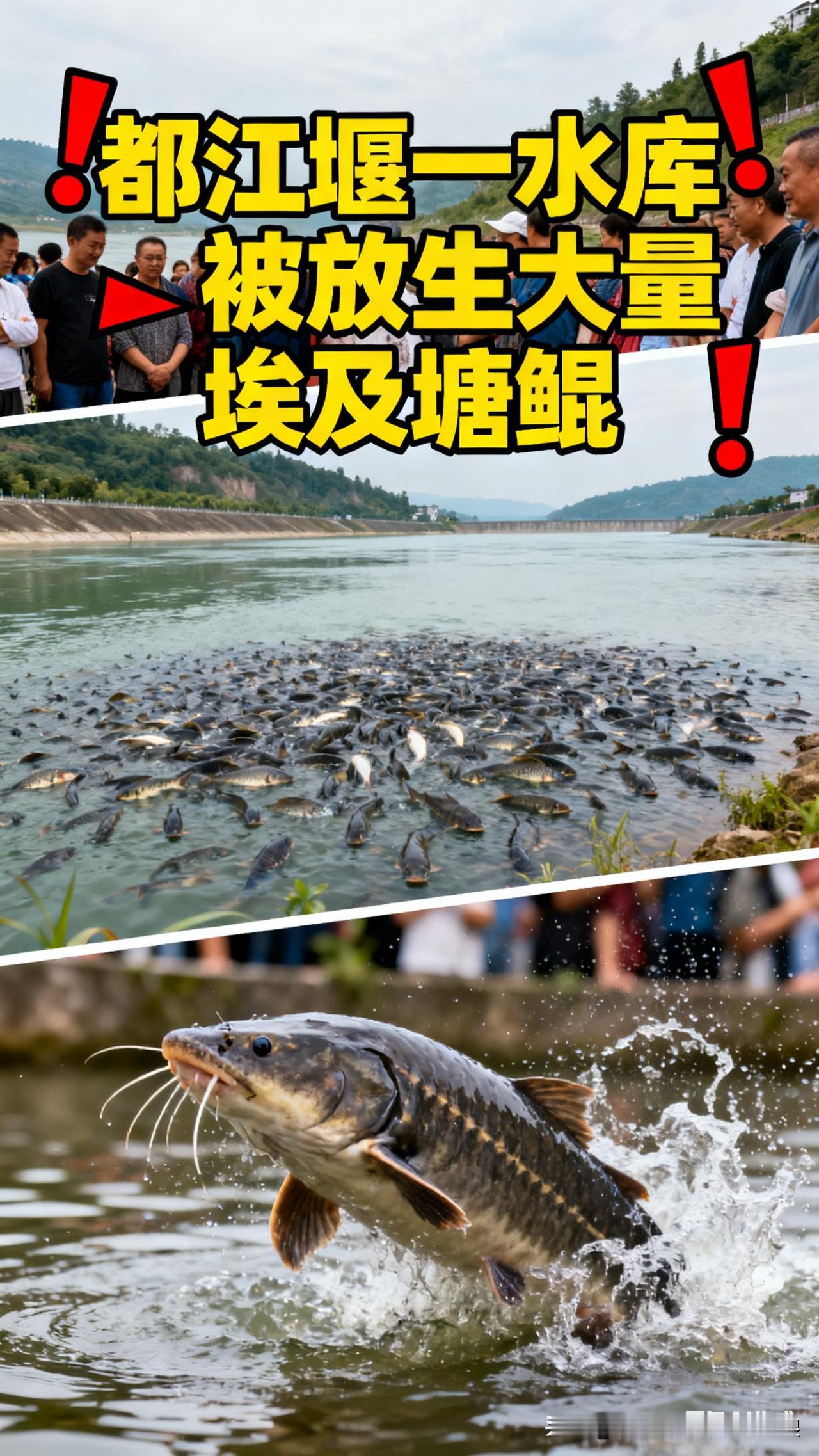 都江堰一水库被人放生大量埃及塘鲺，真是太坑了！这鱼根本不是本土的，原产非洲，就是