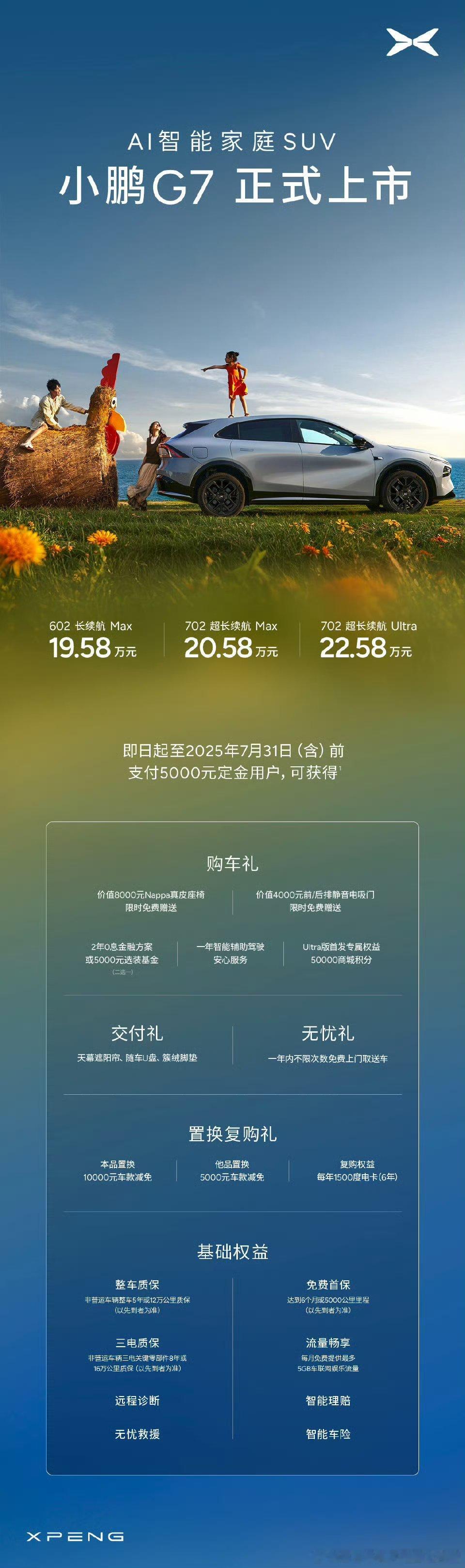 小鹏G7以一个凶猛的价格再次爆破市场能标配的，不能标配的都标配了九分钟大订破万