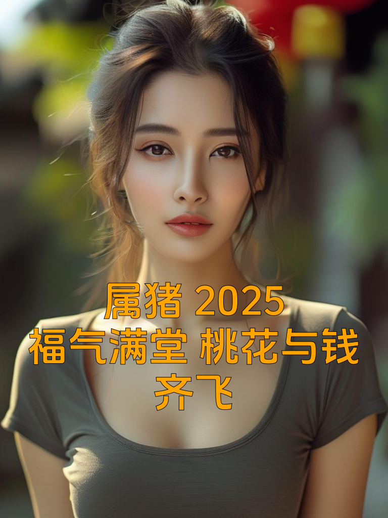 属猪2025：福气满堂，桃花与钱齐飞