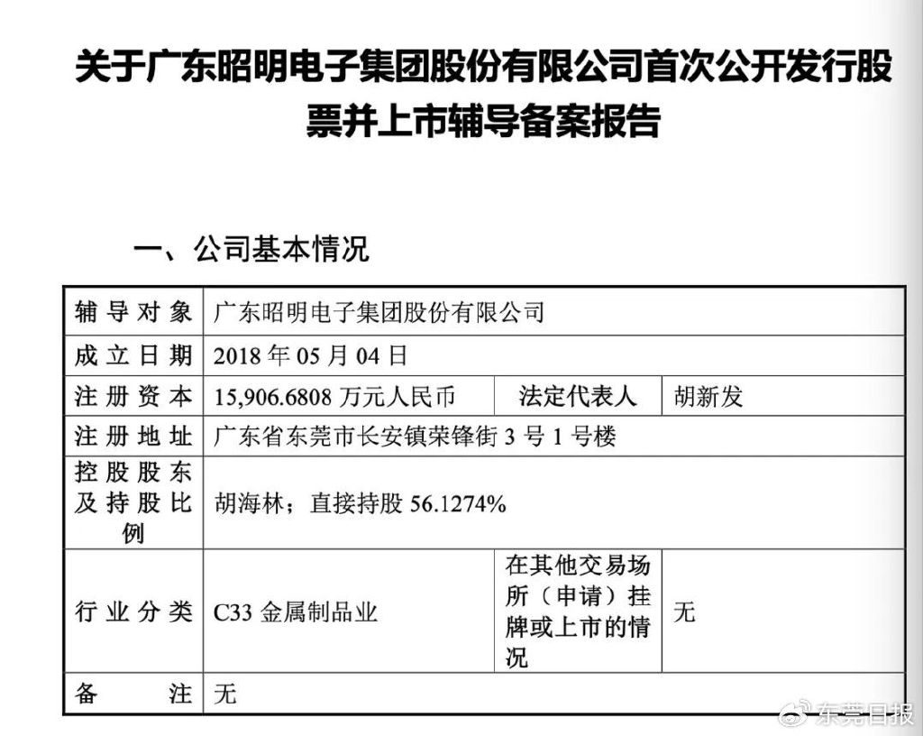 年产值超10亿元! 东莞这家企业, 正式启动IPO