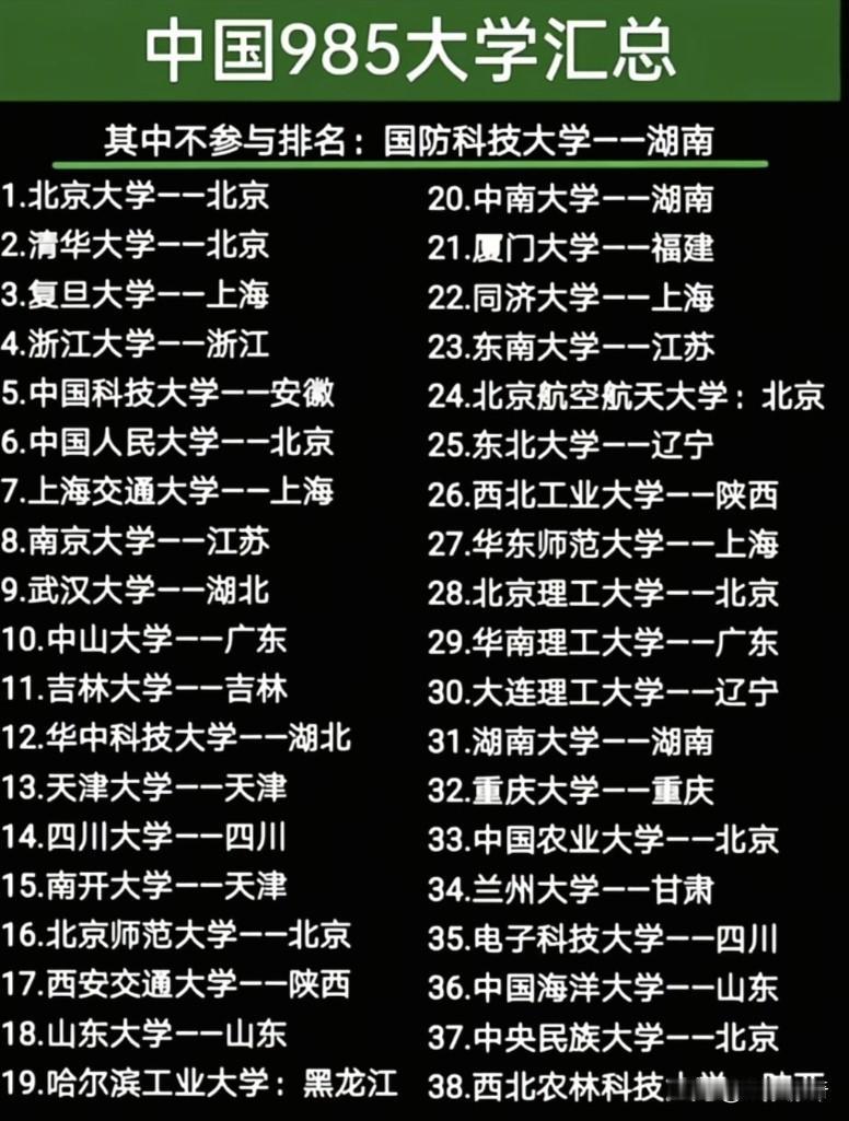 中国985高校全景扫描：顶尖学府的格局、特色与选择逻辑在中国高等教育的版图上