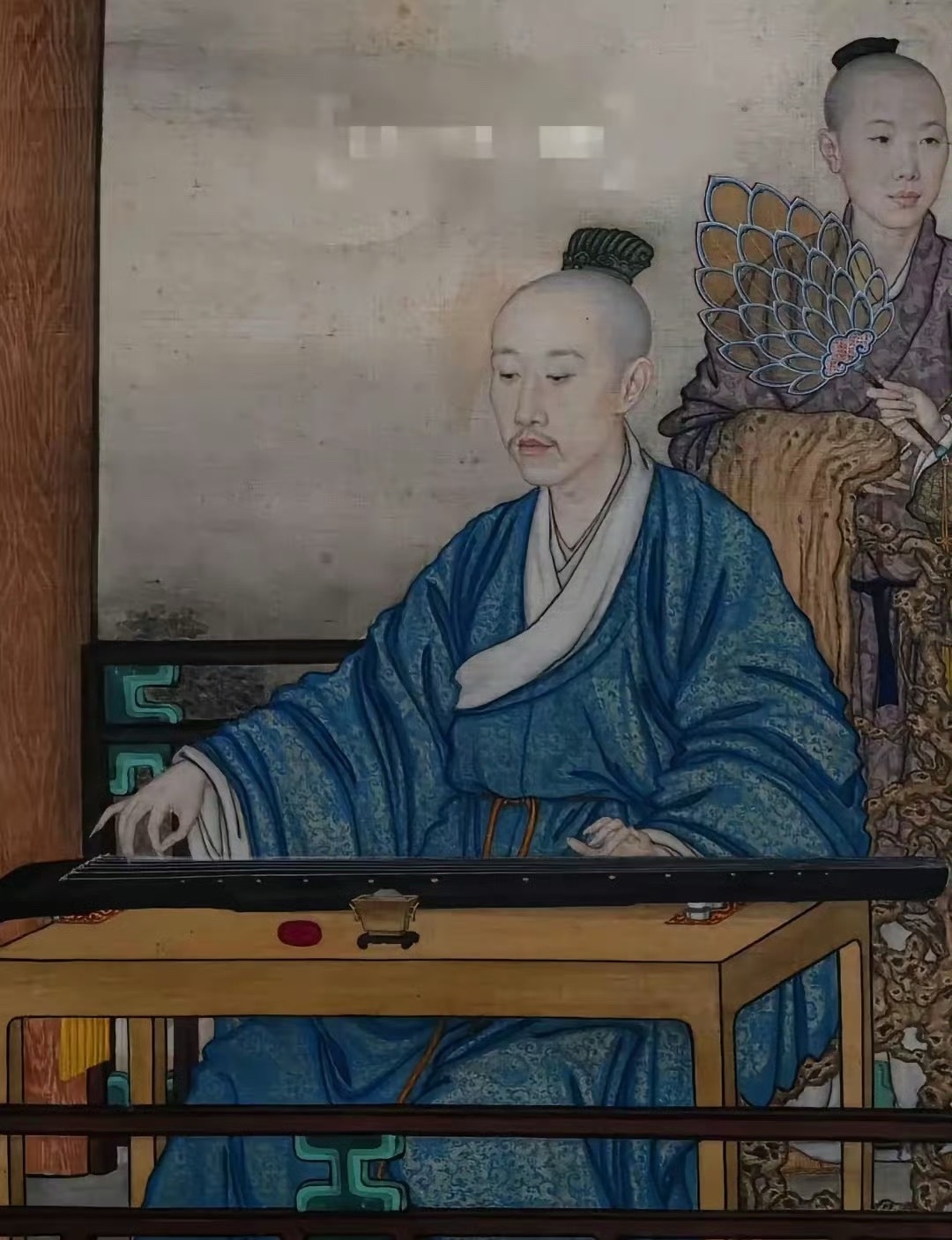 据说这副乾隆的画像，是意大利画家郎世宁所画。原来乾隆长这样​​​