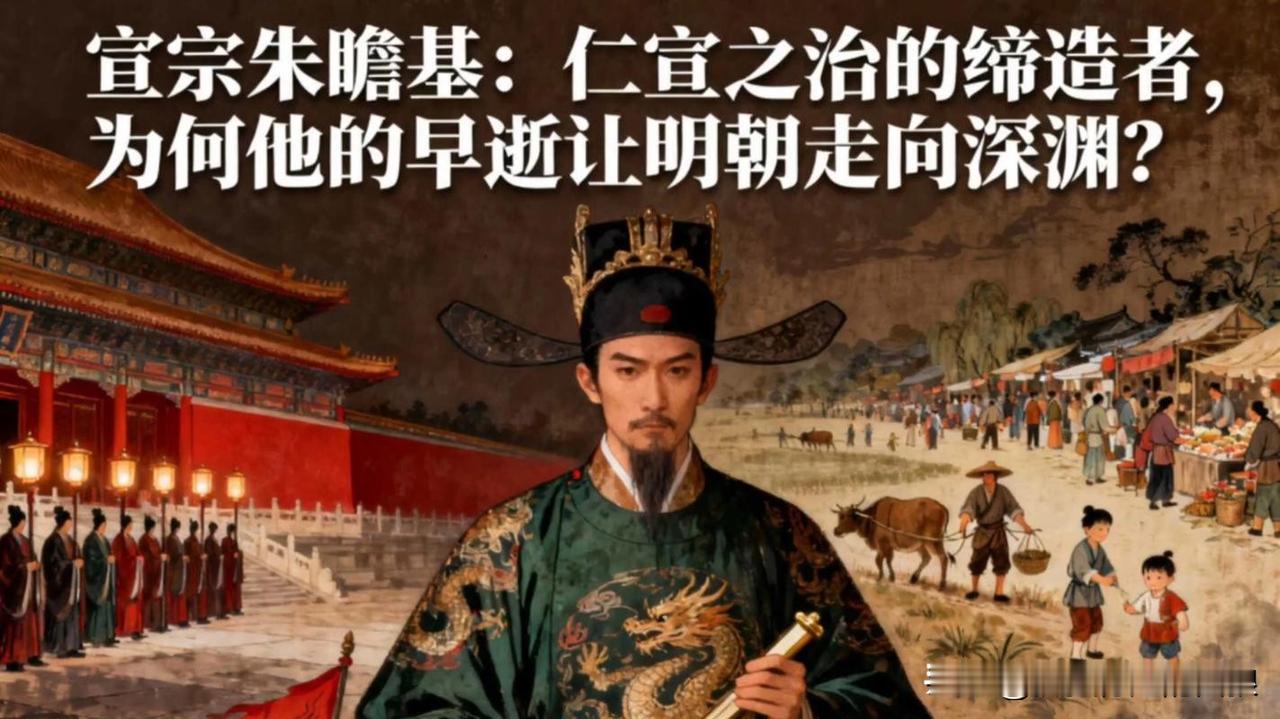 宣德十年，正月初三，朱瞻基嘎嘣一声，死了就很仓促，小朱死的死后年仅38，比他