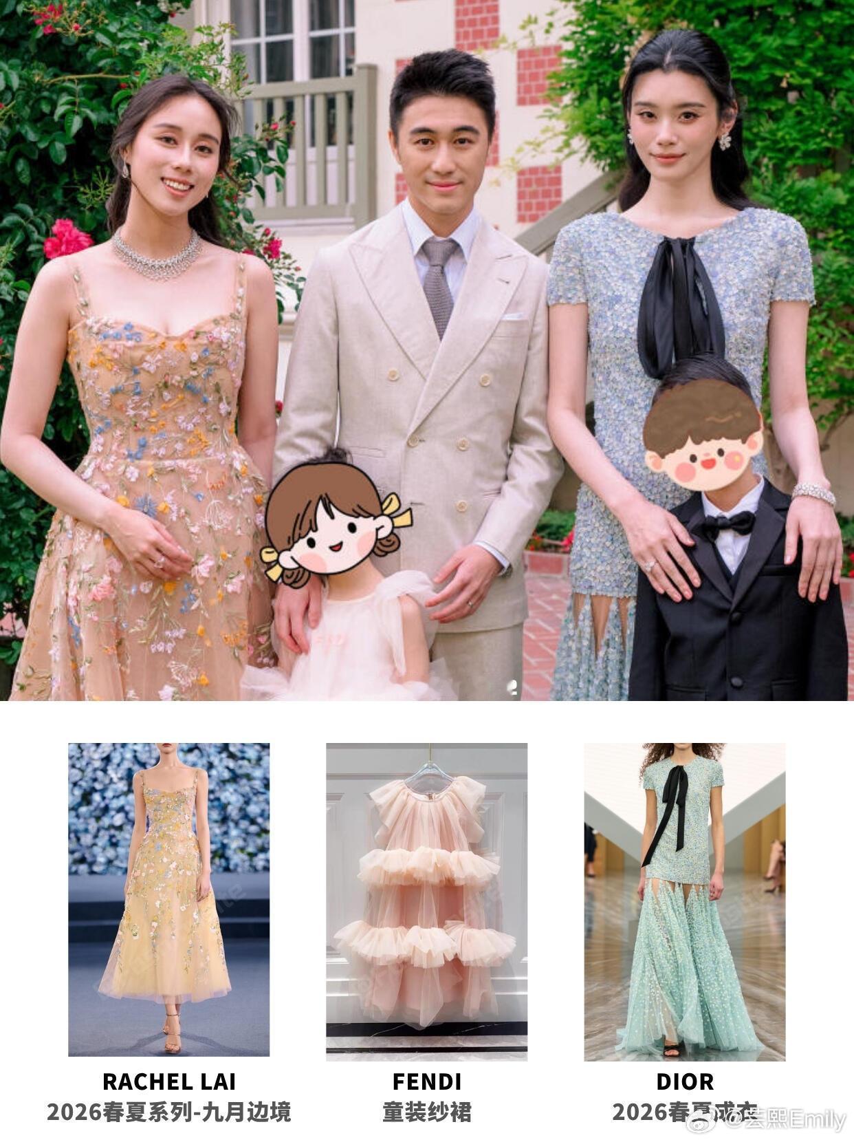何猷君奚梦瑶婚礼晚宴合影一家子都是高颜值何超欣晒出与哥哥嫂子的婚礼欢迎晚宴合影