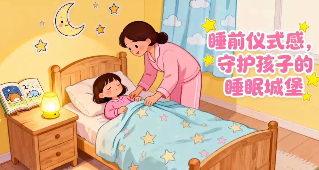 睡前仪式感：为孩子建造一座坚不可摧的睡眠城堡夜深了，你的孩子是不是还在床上辗