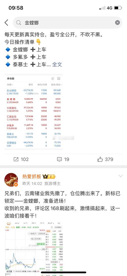 昨天上车的金螳螂，今天开始发力了。这波能不能冲涨停，我们盯紧看。跟上的兄弟评论区