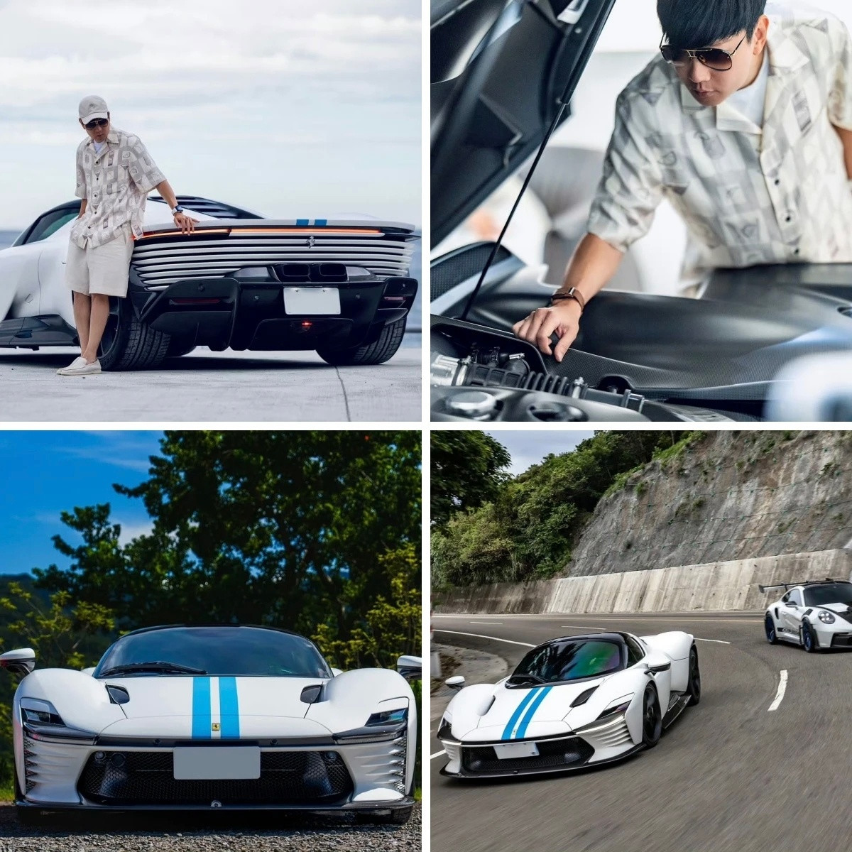 林俊杰买了一台法拉利DaytonaSP3法拉利波波的车世界