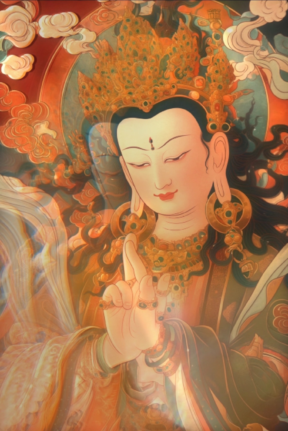 愿文殊师利菩萨慈悲垂护，以智慧利剑，斩断我愚痴烦恼。愿我心中所求，皆为觉悟之愿、