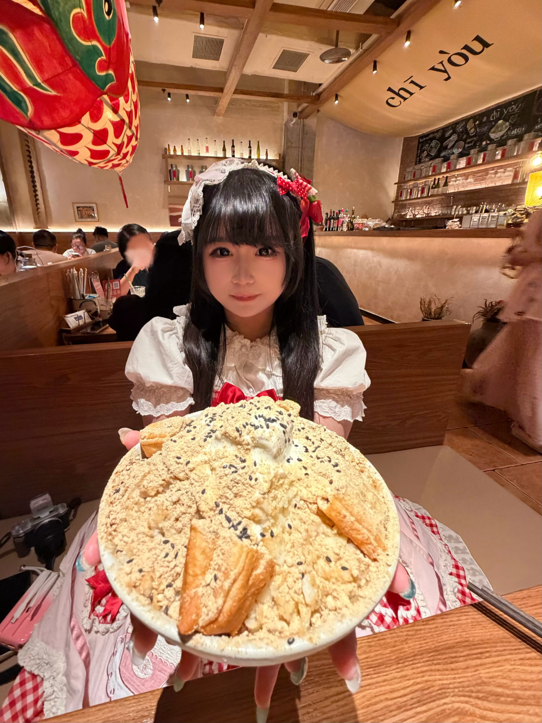 豆浆油条刨冰里加脆脆肉松是什么天才想出来的！我现在还在回味！为了防止冰融化影响口