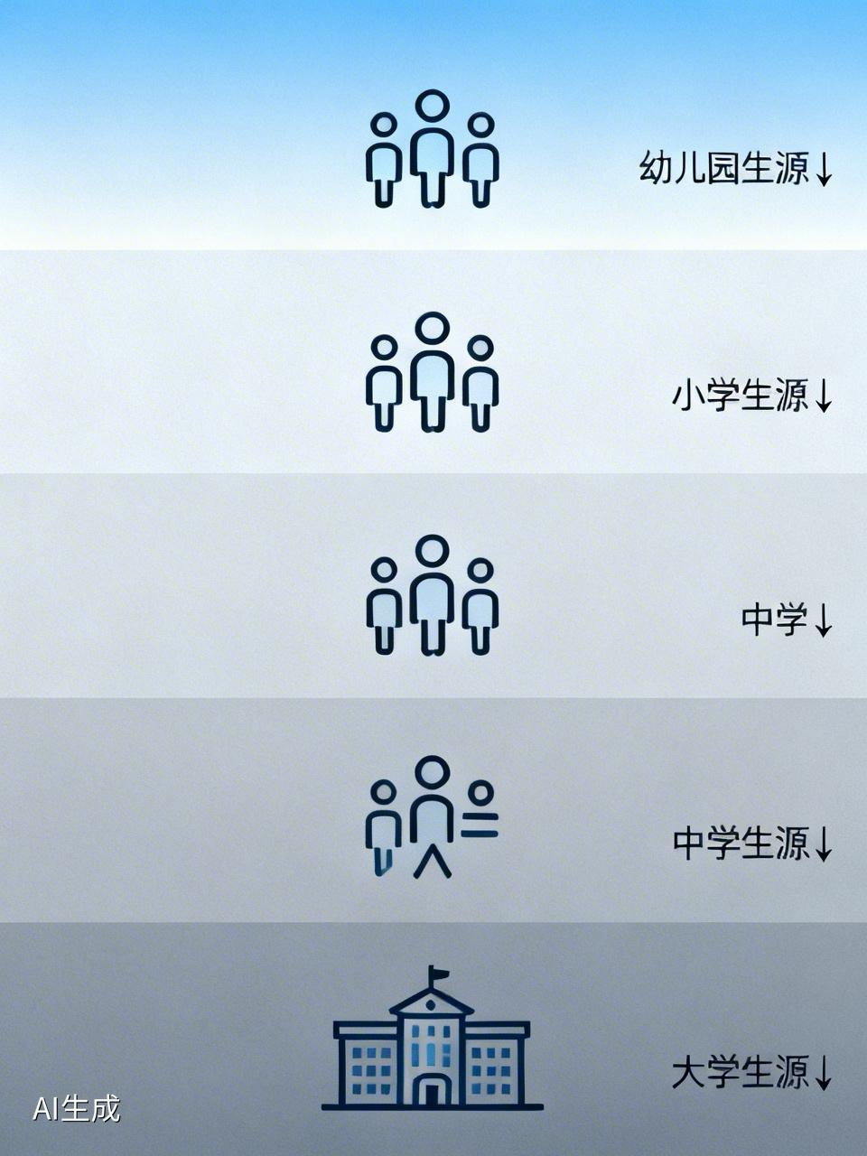 前段时间，看到一份教育报告，发现了一个新的词语：“少子化海啸”。这个词，听着远