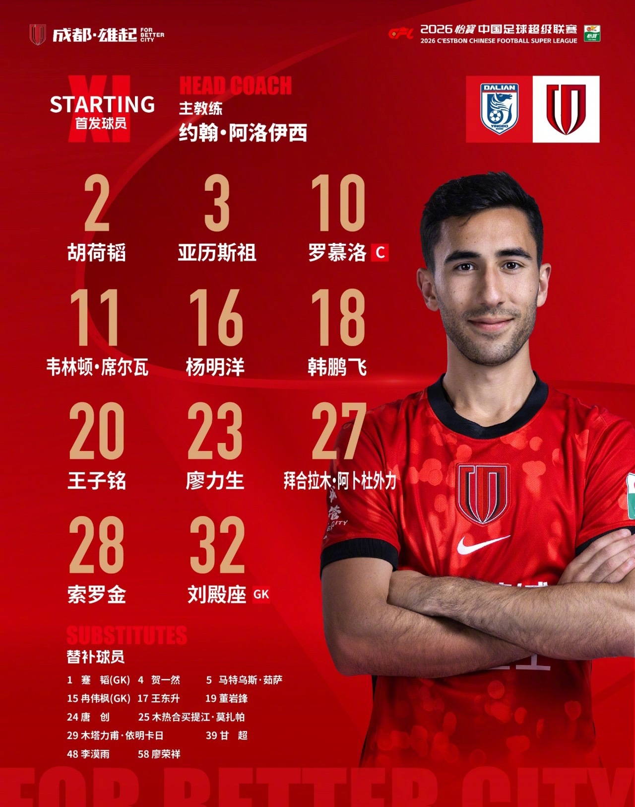 主场作战的大连英博2-0拿下成都蓉城！积分榜上大连英博斩获22分，多赛一场暂时稳