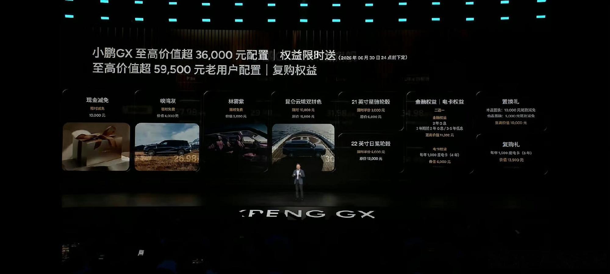 98万元起小鹏GX 大6座SUV上市，四个版本，有增程、有纯电。超级...