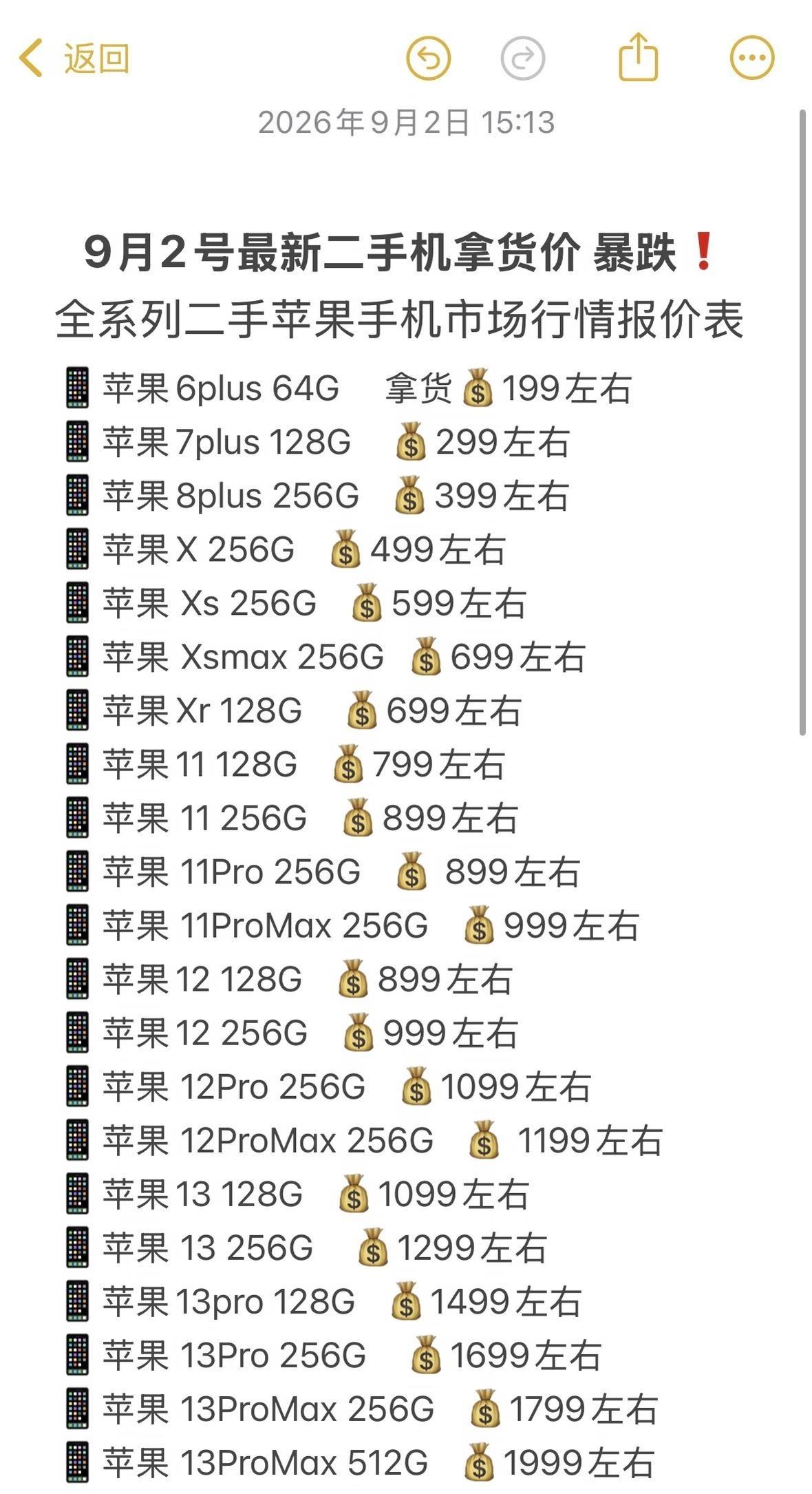 9月初iPhone全系列价位攻略参考入手必看❗