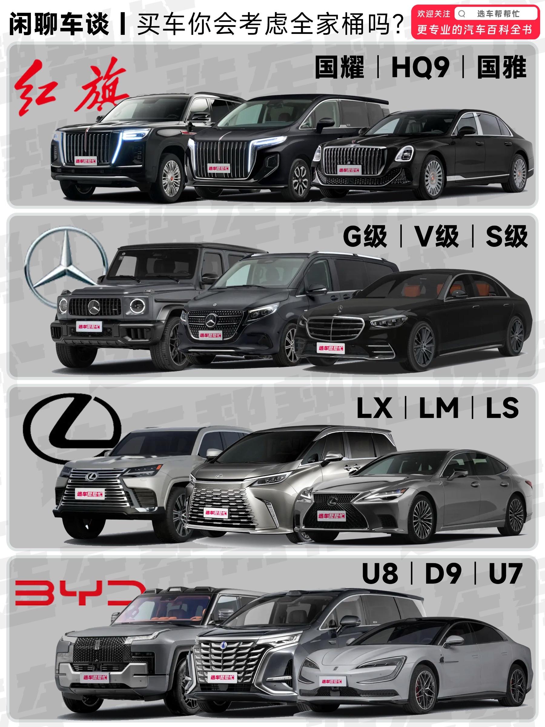 哪个全家桶你觉得更好❓。在汽车品牌当中很多车企的产品🚗线都越来越丰富...