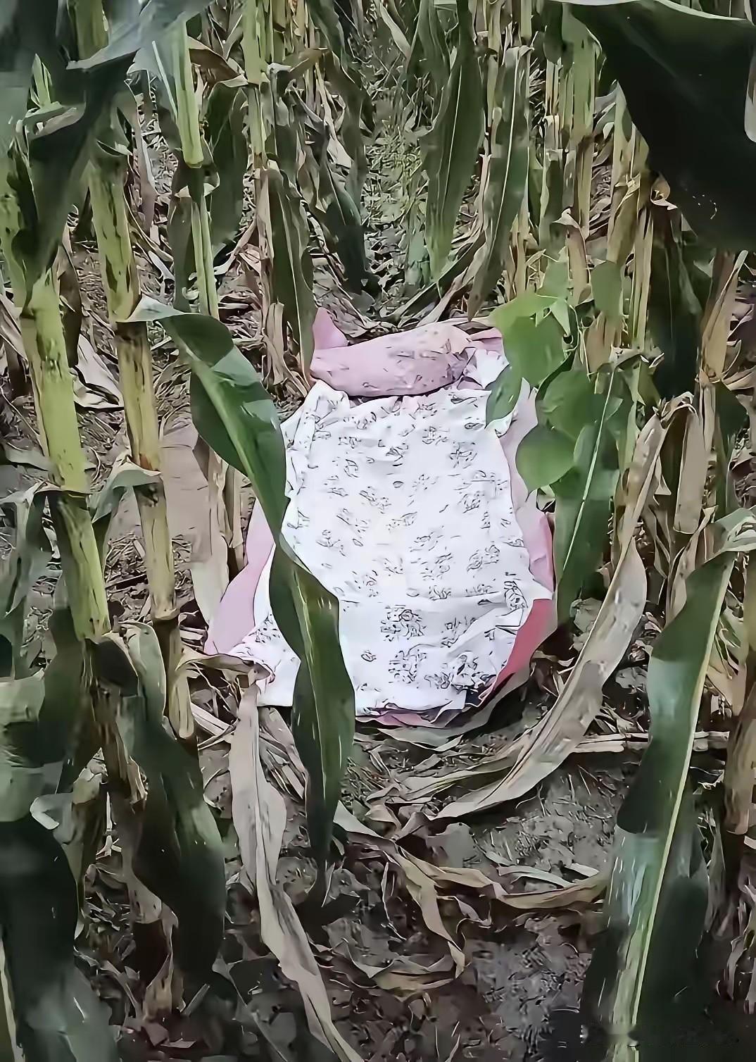 其实玉米地里真不能睡，太闷热了。
