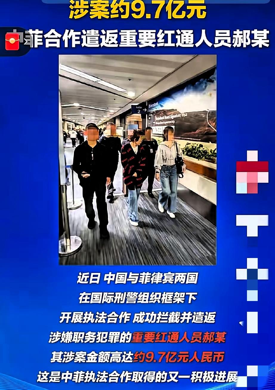 好消息！好消息！涉案9.7亿的“红通”郝斌，终究栽在了全球追逃天网里！作为