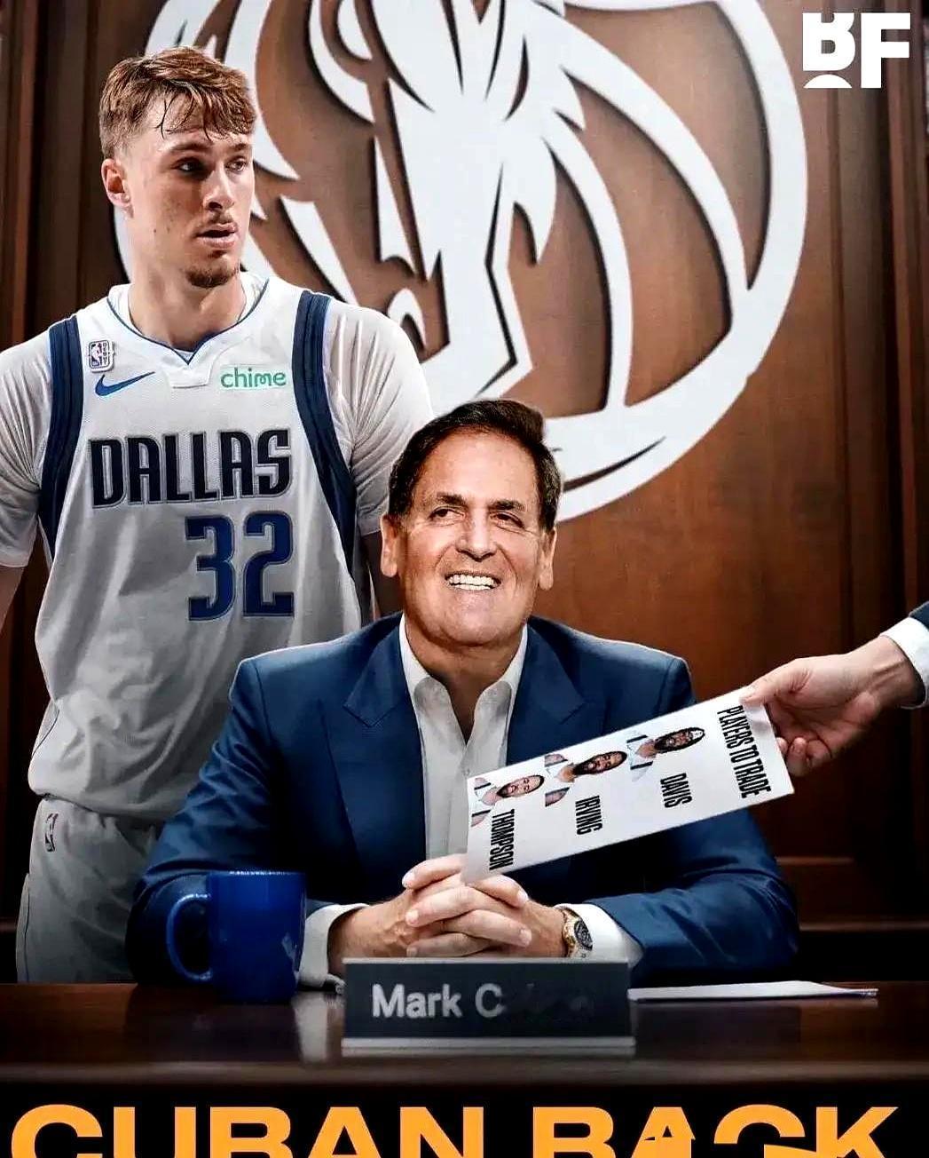 35亿美金到账，他说钱快放发霉了。手机一摔，库班承认后悔了。不是后悔卖球队