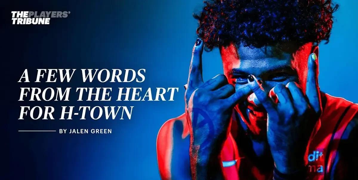 NBA情报局7月24日讯刚刚加盟太阳的杰伦-格林，在球星看台上发表了一篇深