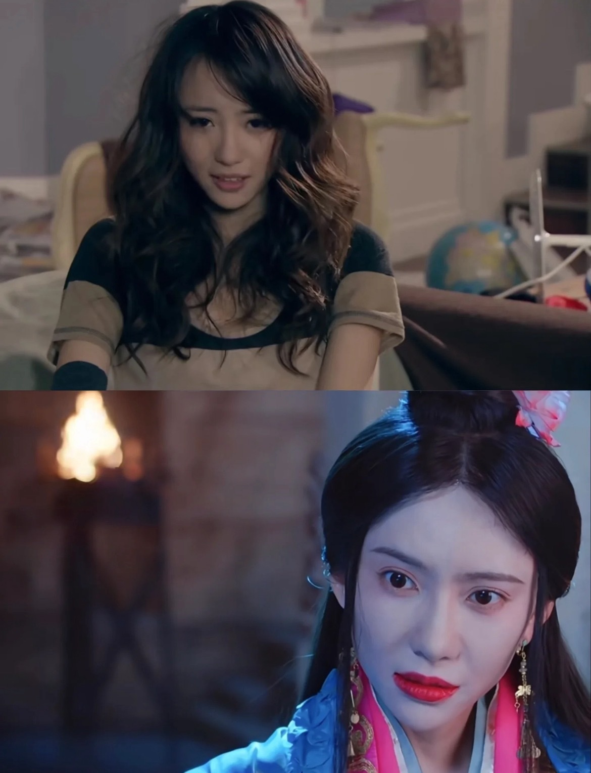 诺澜你的大红唇让我差点没认出来你看剧的时候就感觉好眼熟，看眉眼果然是诺澜啦~