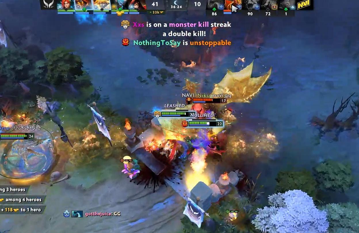 XG通过行云流水的进攻压制战胜Navi拿下第一局，这把虽然看着场面很主动，经济差