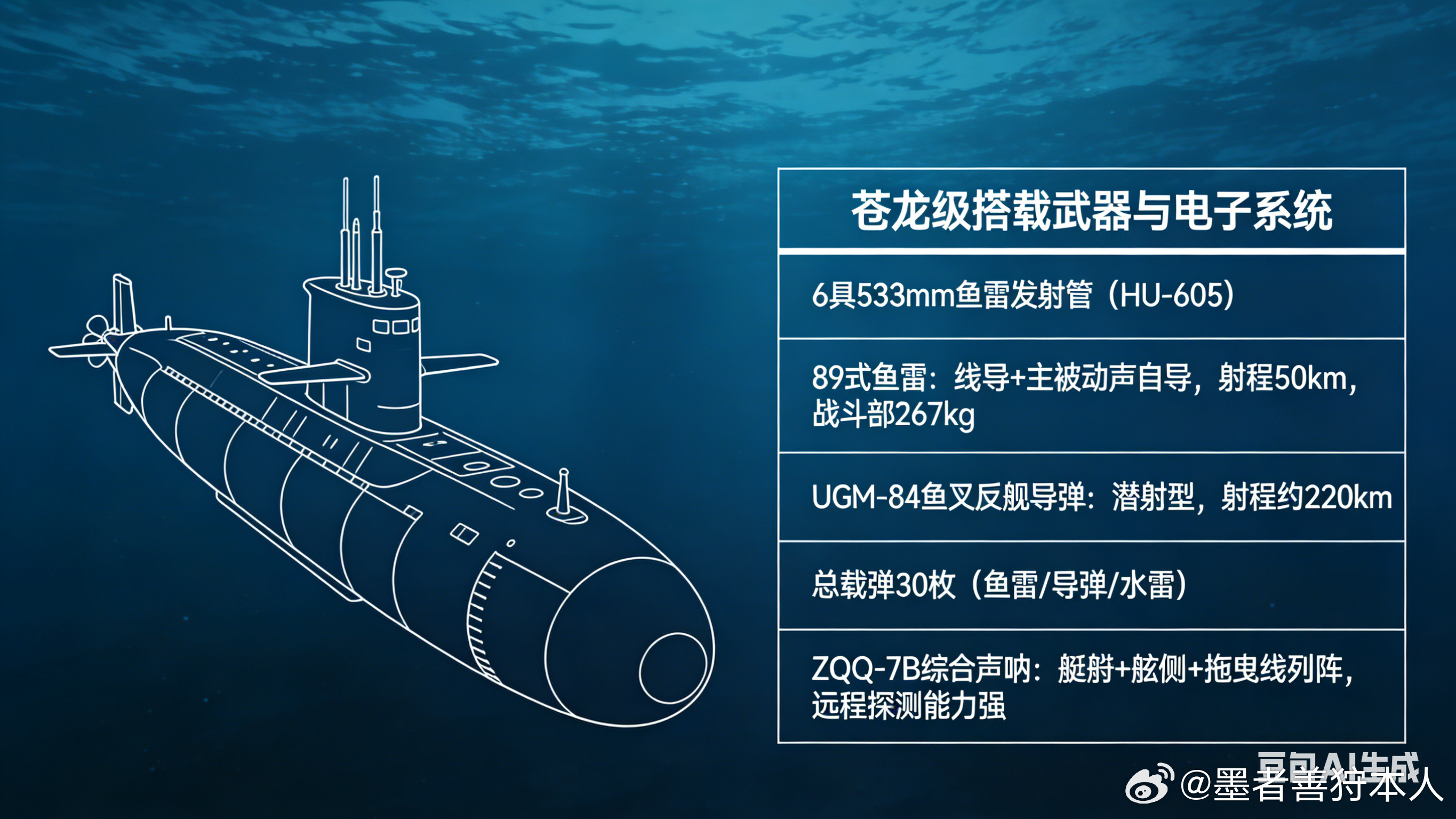 军事Ai新视野日本苍龙级潜艇是日本海自现役主力常规攻击潜艇，全球排水量最大常规