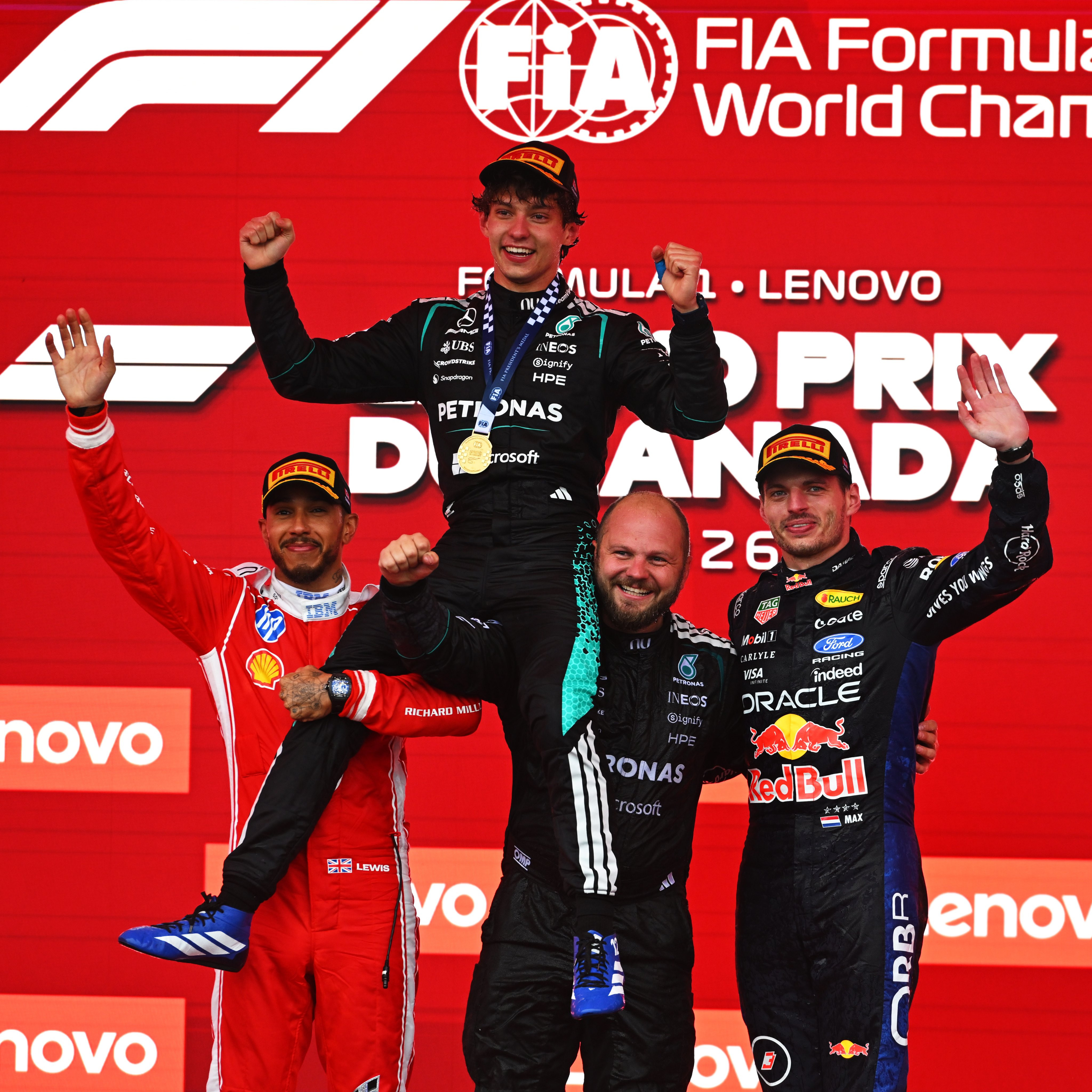 F1冷数据汉密尔顿和维斯塔潘上一次同时出现在领奖台上，已经是686天前的202
