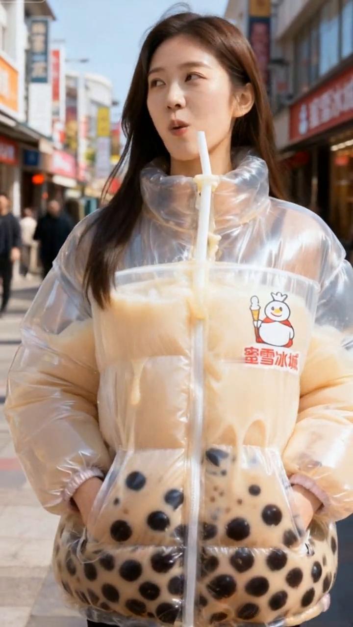 冬天的第一杯奶茶，暖暖的、甜甜的，是幸福快乐的味道。