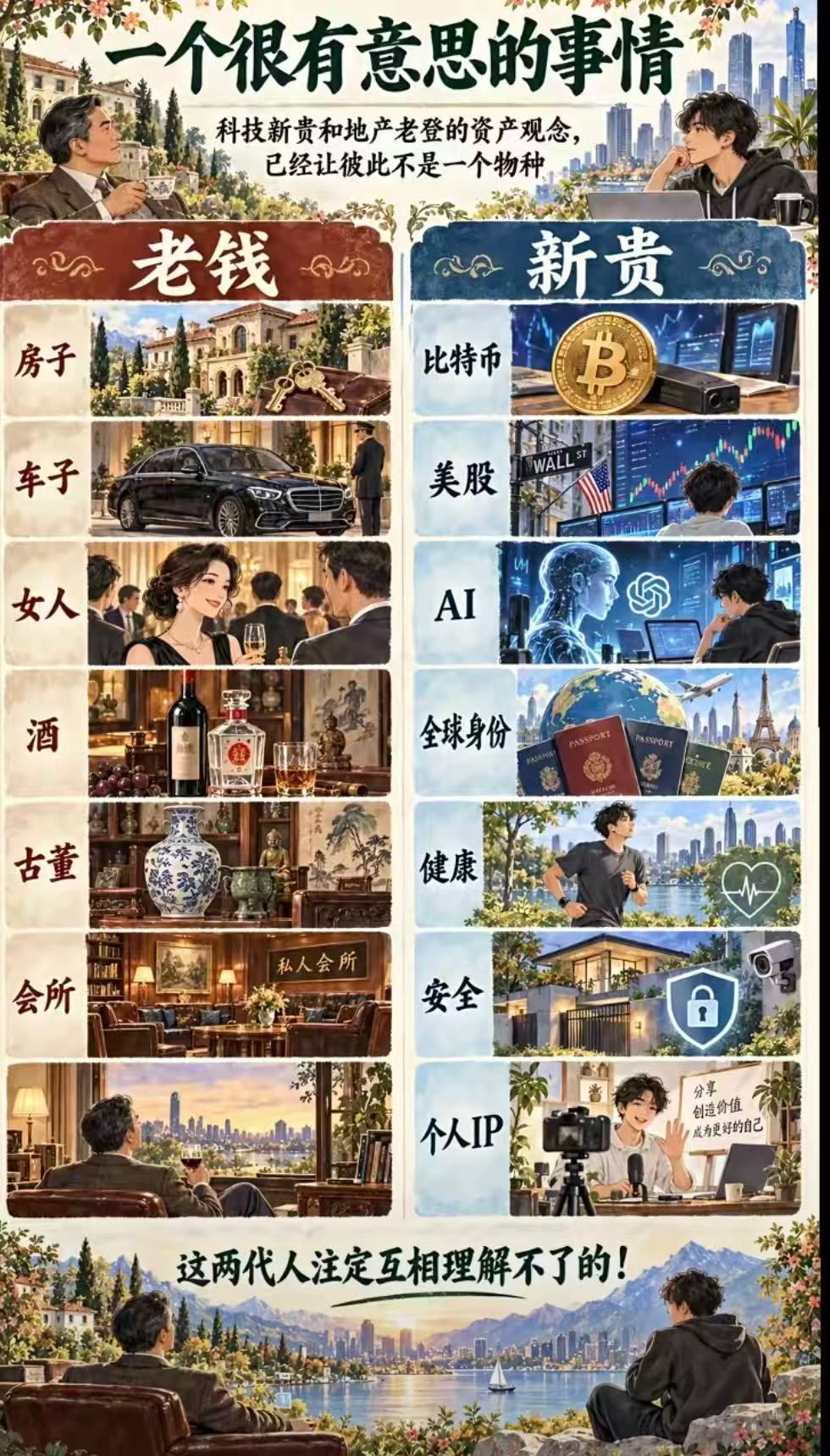 老钱vs新贵​​​