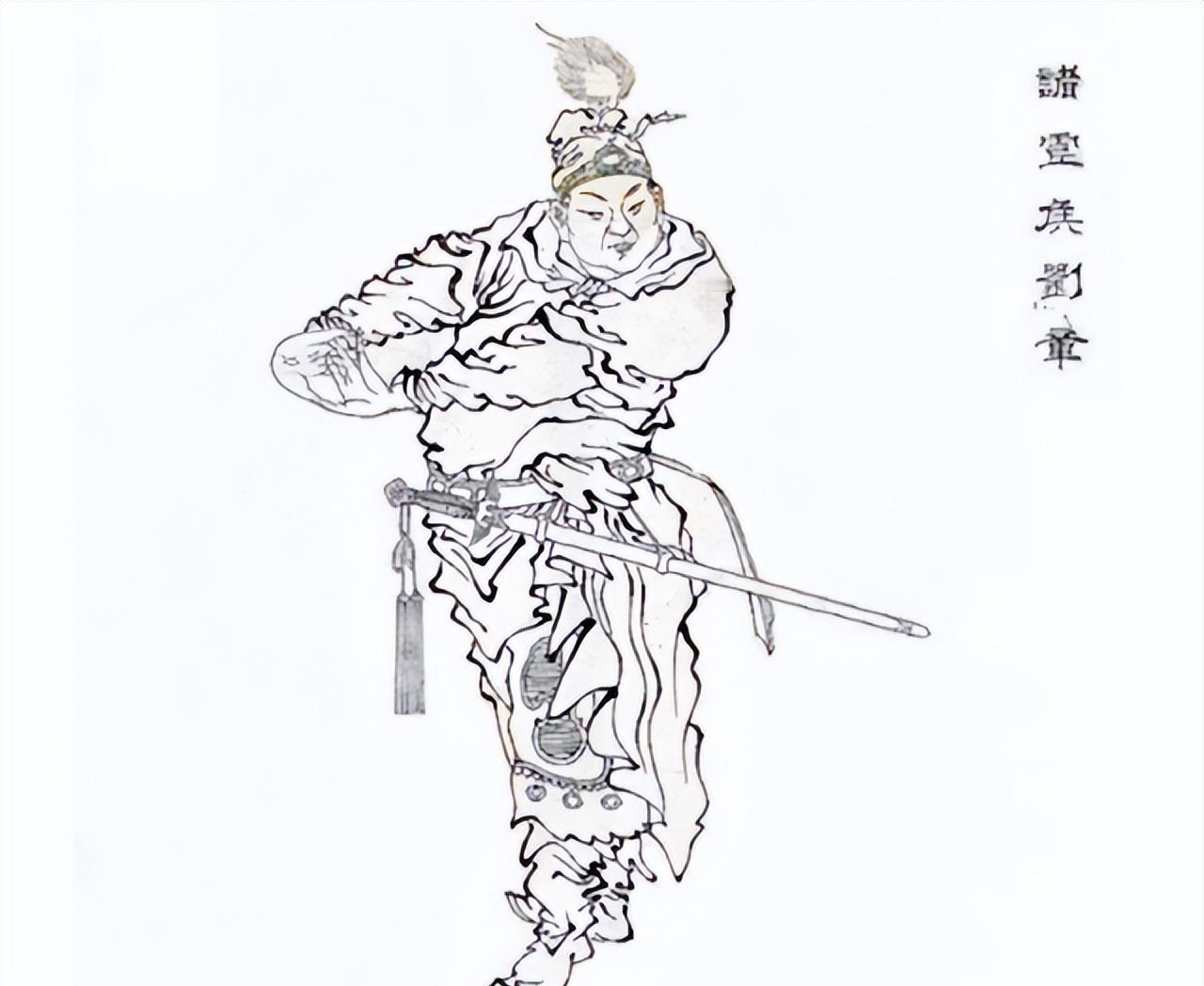 西汉初年，朱虚侯刘章与吕后吃席，忽然拔出佩剑，对着一个吕氏子弟的脑袋挥过去，转瞬