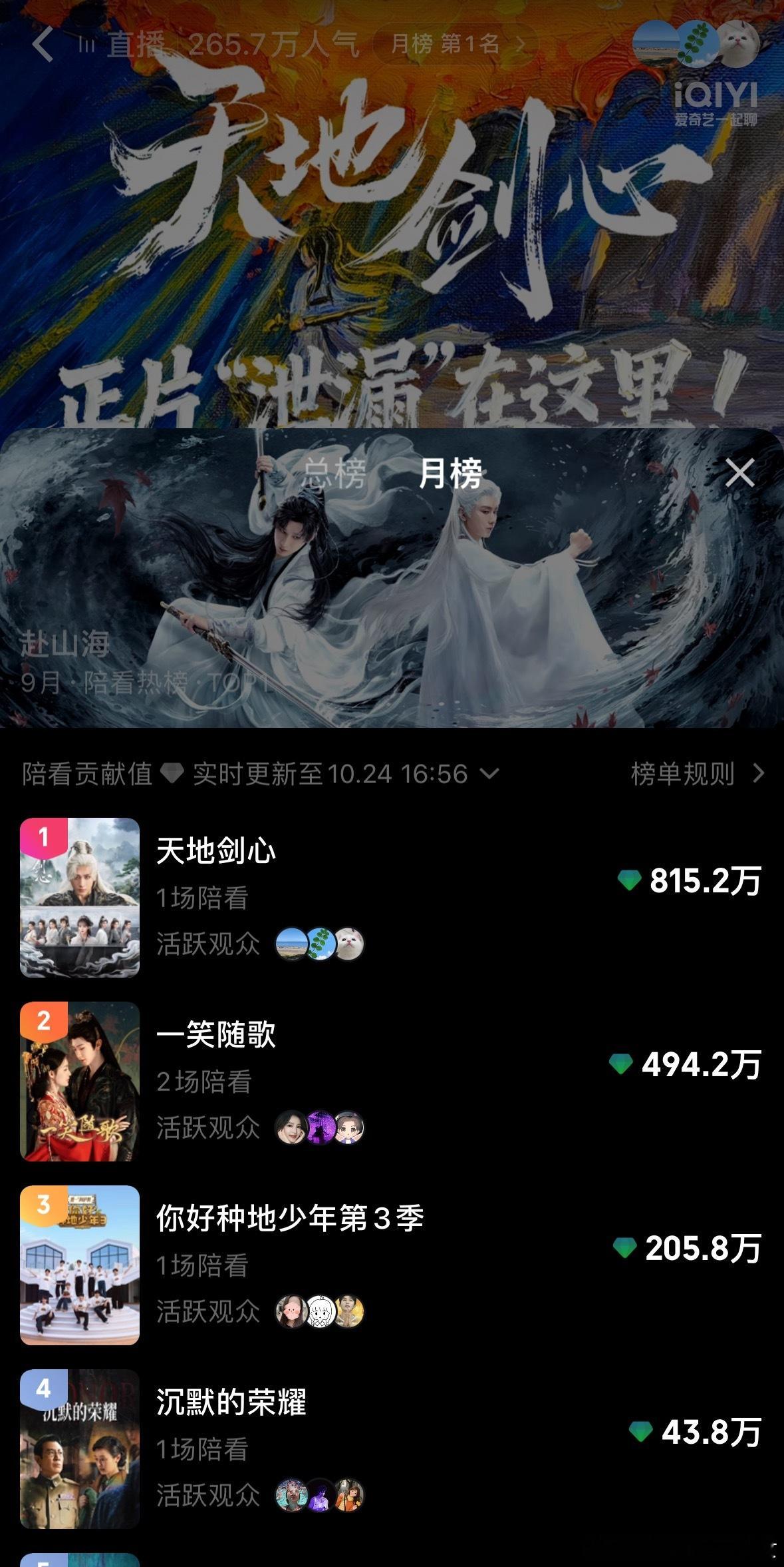 天地剑心今天爱奇艺空降“真剧评人”陪看，是真的剧评人哦，不是搜狐请的那种剧评人哦