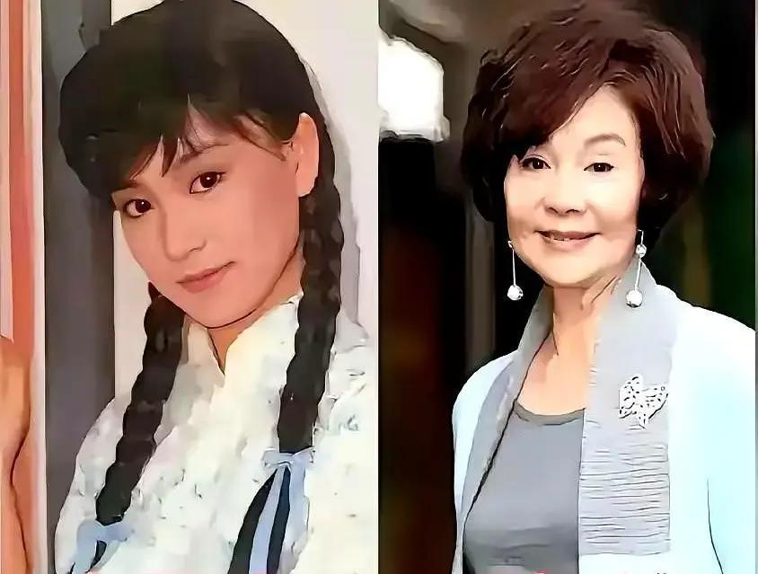 55岁素颜照冲上热搜岳翎在加拿大超市排队买牛奶，眼角细纹挡不住眼神亮。当年