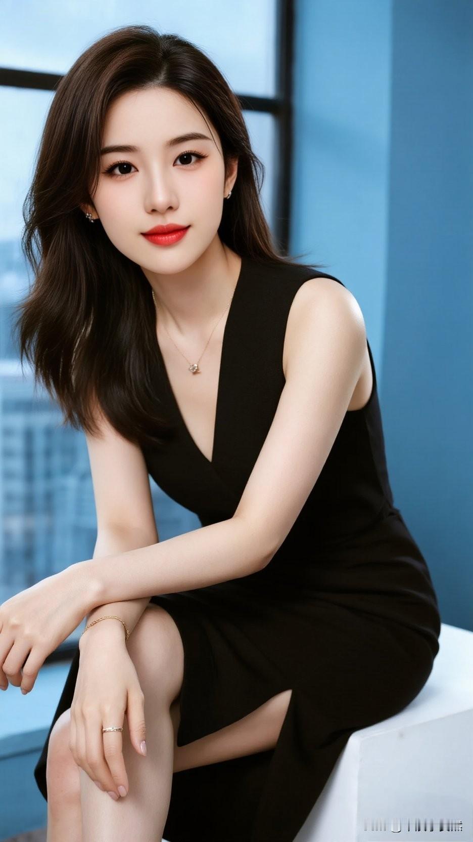 优雅黑裙，都市丽人，自信满满！一股都市女强人的风范，油然而生。气质黑裙搭配