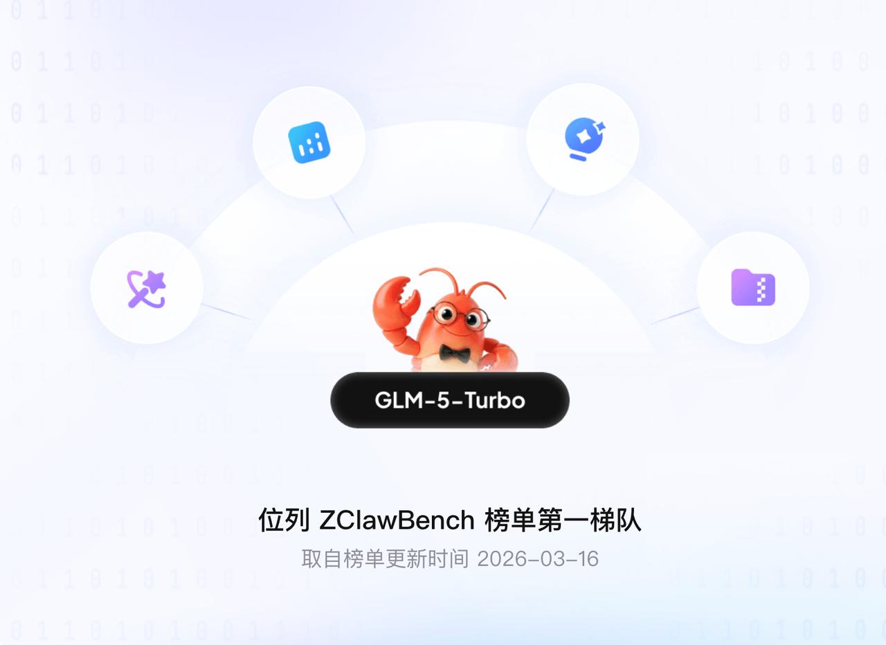 智谱正式推出GLM-5-Turbo，这是首个面向OpenClaw（龙虾）Ag