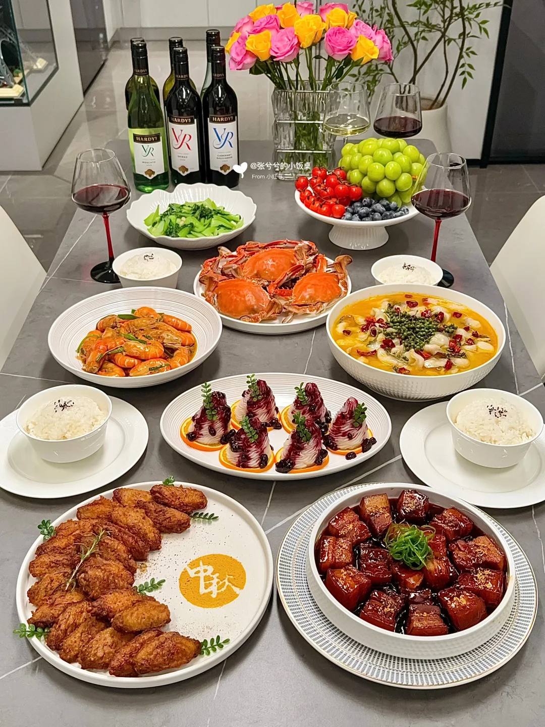 中秋家宴灵感｜幸福杯中酒，月圆人团圆