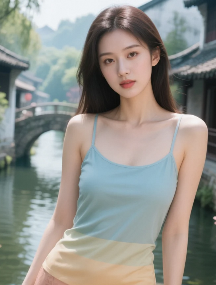 天然雕琢清水芙蓉之姿，宛若山涧清泉流淌。