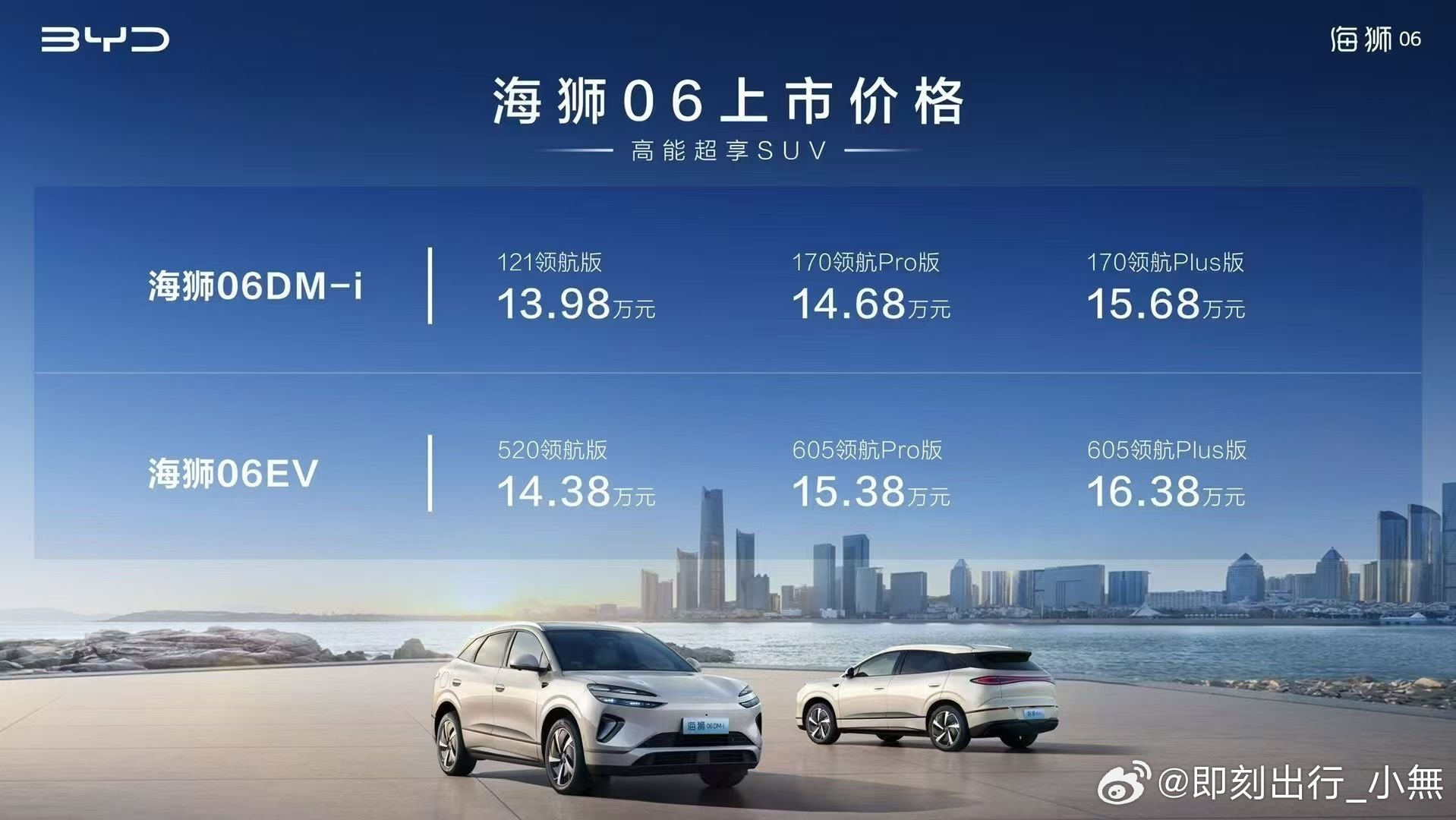 比亚迪海狮06来了！价格区间13.98-16.38万元，这性价比简直逆天！