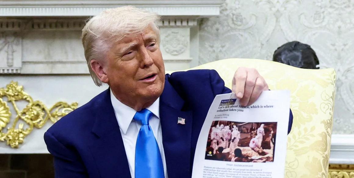 怪不得老特那么讨厌CNN，原来CNN老是揭他的短。比如这次南非总统访问白宫，老特