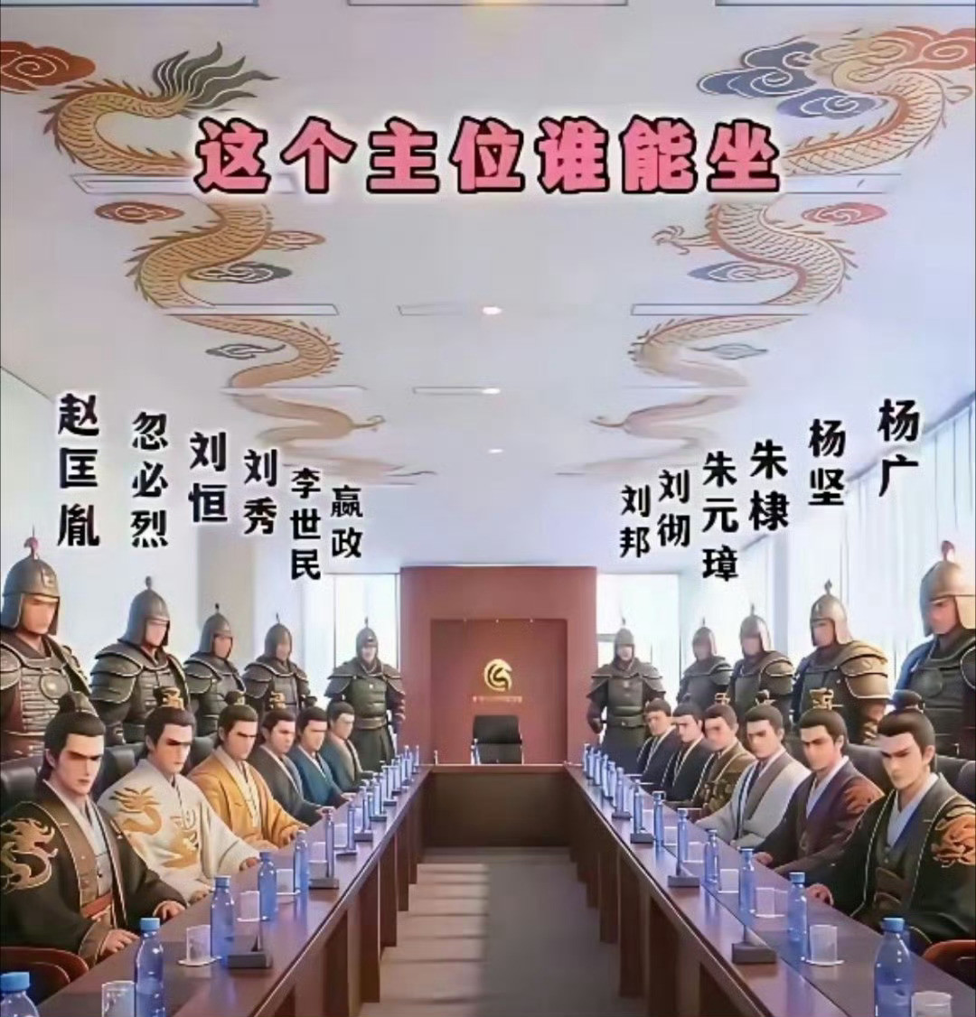 炎黄二帝坐主位，各位没意见吧
