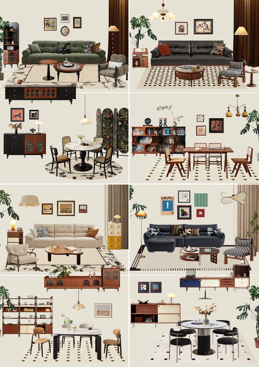 拯救软装纠结症！6套中古风方案，闭眼抄作业