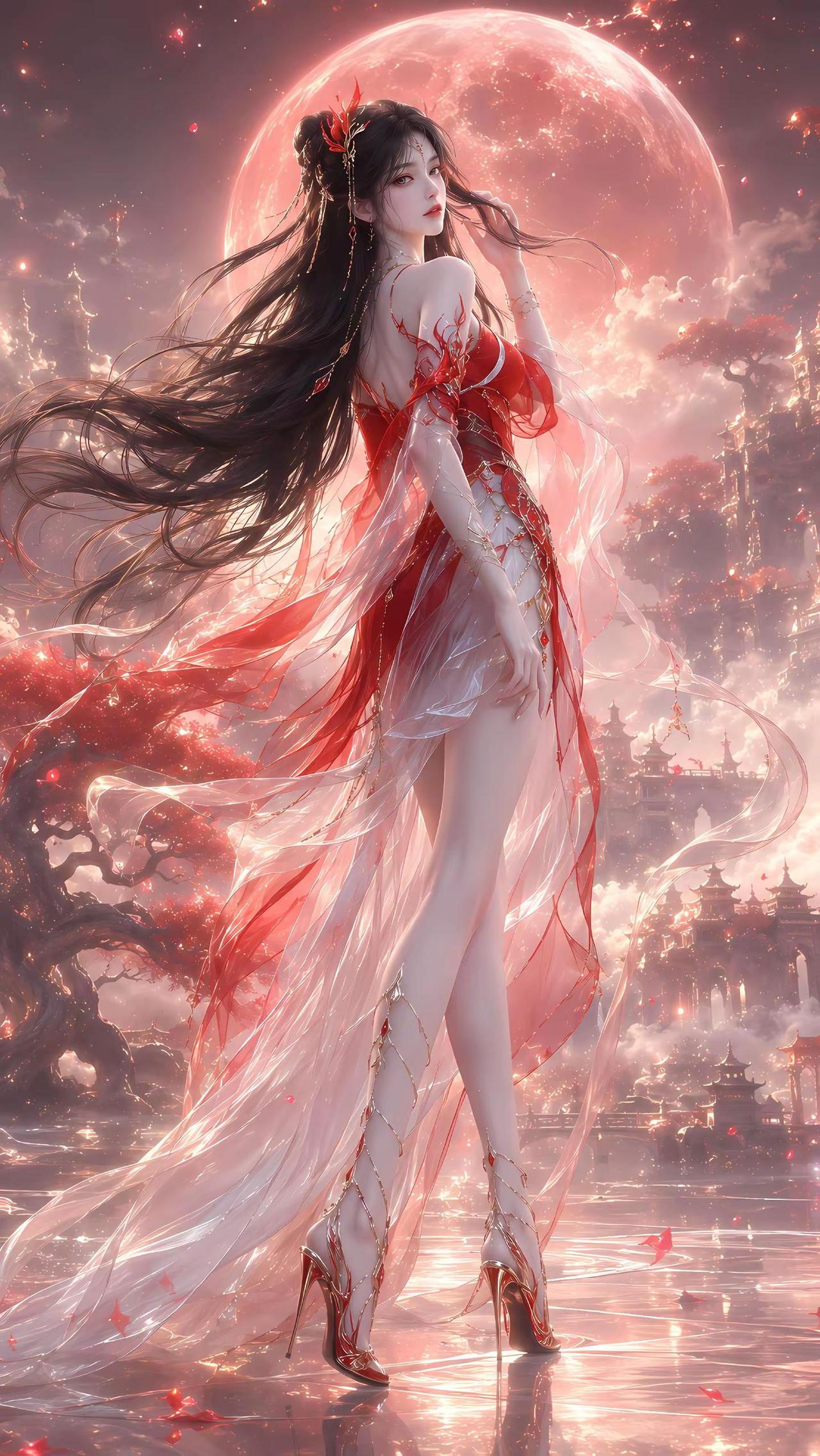红砂染红衣。国漫女神
