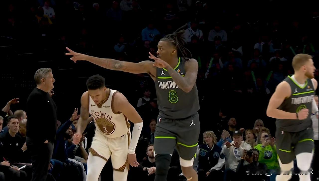 森林狼大将海兰德真是太让人惊喜了！在今天森林狼主场以108：83大胜勇士的比赛中