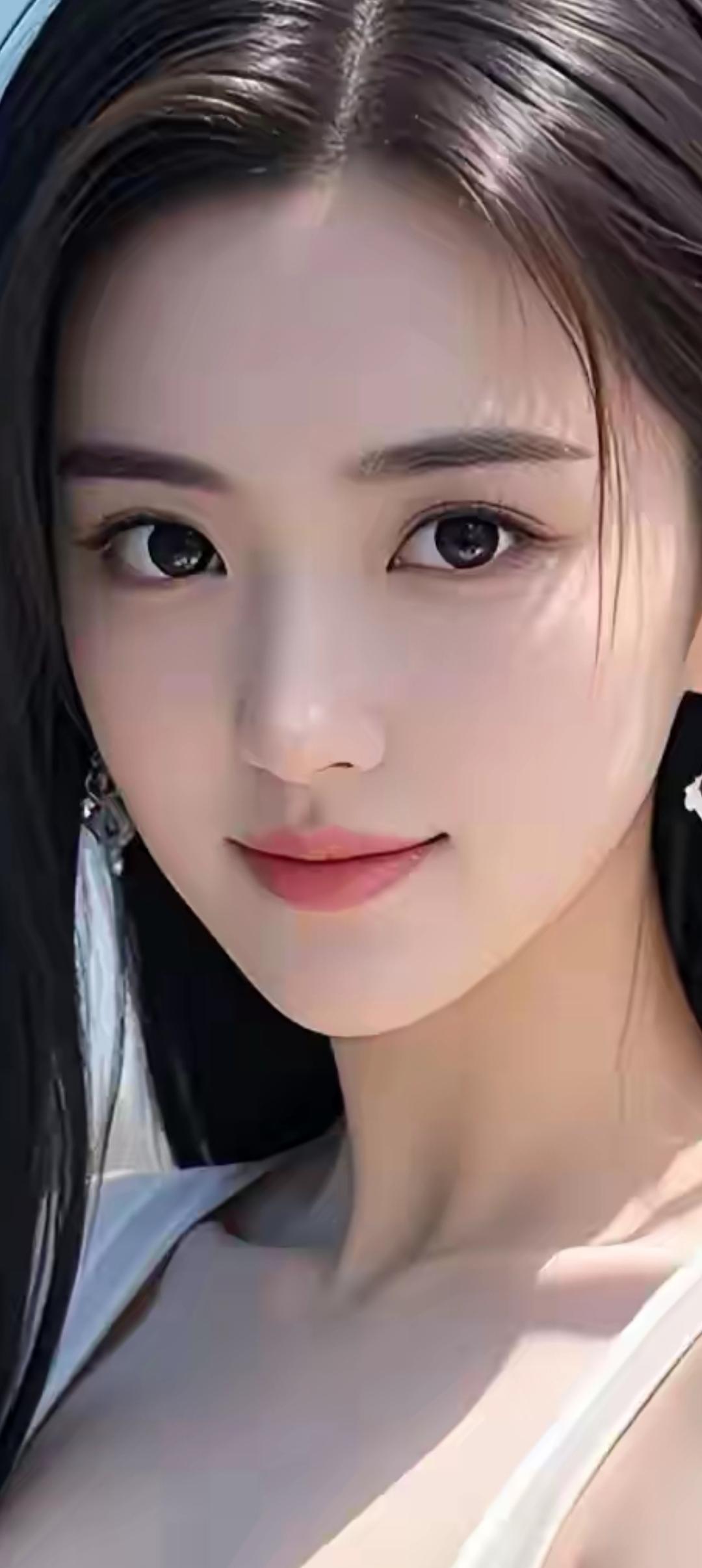 甜美笑容，温柔眼眸，清新自然，元气满满！🌸💖