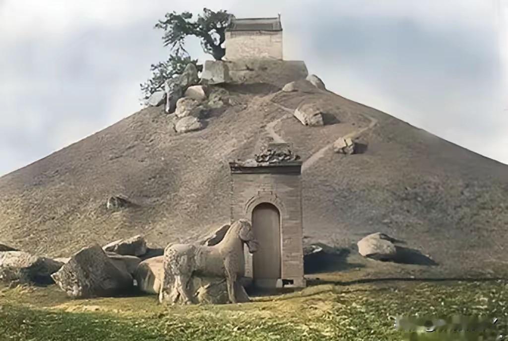 一九一四年，霍去病墓，一位法国人所摄