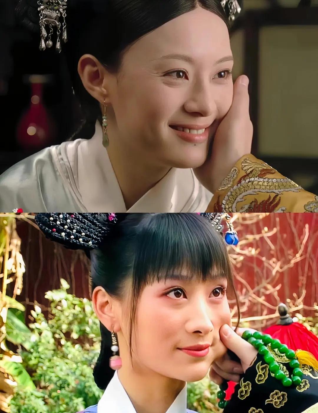 皇上摸甄嬛vs捏安陵容肢体藏尽偏爱与轻视一个轻柔抚脸，一个居高捏脸，心境天