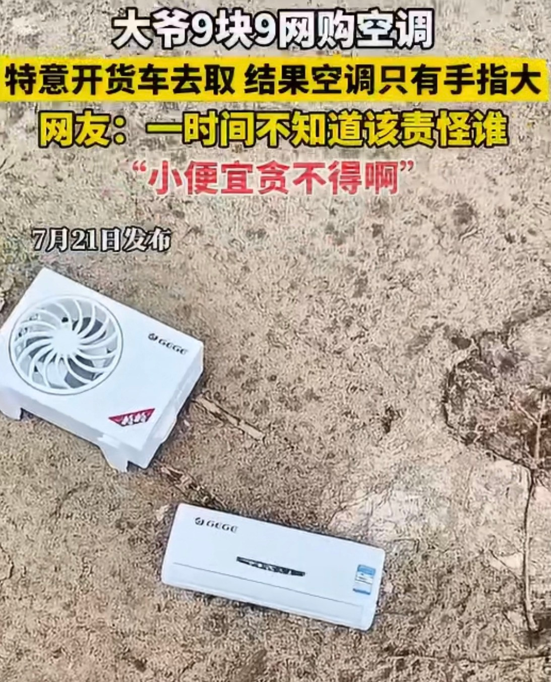 莪贪便宜下场：