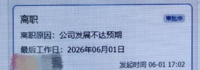 离职原因公司发展不达预期，非常体面的理由了。马云说过员工离职就两条，要么是委