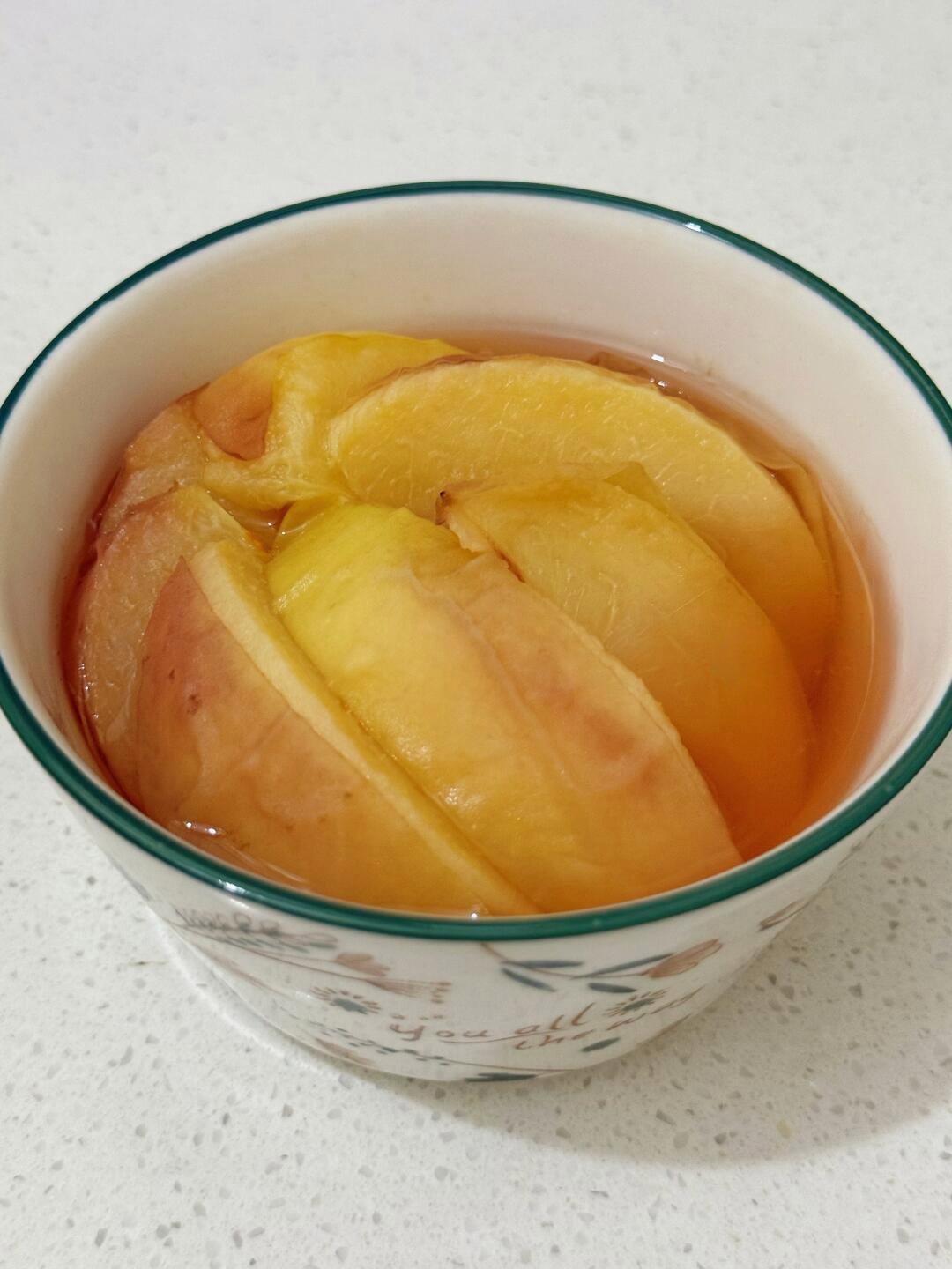 蒸桃子，第1️⃣次吃被惊艳到，气滞🩸瘀多吃！桃子真是来报恩的最完美的水果之一行