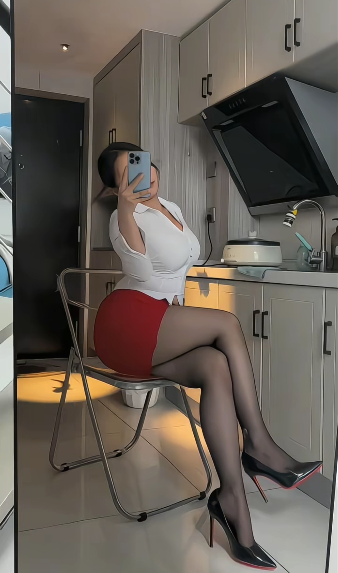 完美身材，长腿美女。