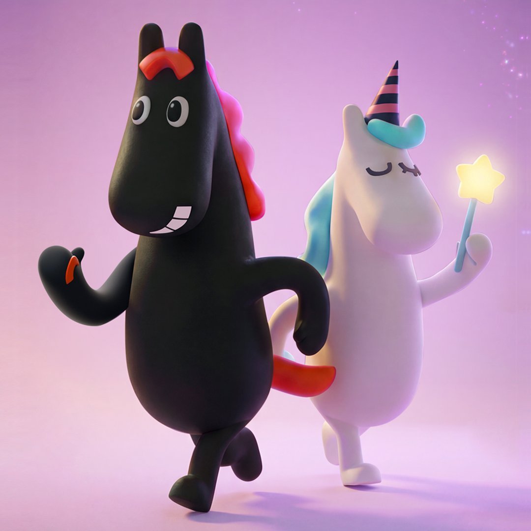 NIO今年的生肖IP。赤逗&萌萌